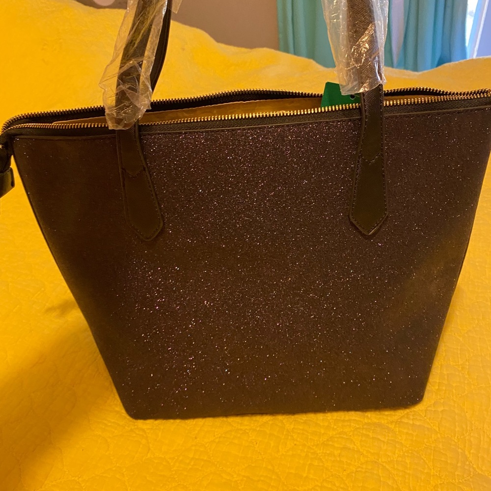 New Kate Spade purse in color purple glittery - Picture 2 of 3